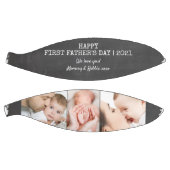 Eerste vaderdag Chalkboard Aangepast 3 Foto Basketbal (Panelen)