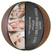 Eerste vaderdag Chalkboard Aangepast 3 Foto Basketbal (Verticaal)
