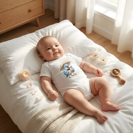 Eerste Vaderdag Cute Vogel Baby Bodysuit