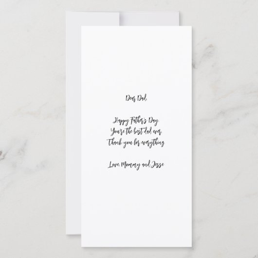 Eerste Vaderdag filmstrip Fotoraster Nieuwe vader (Achterkant)