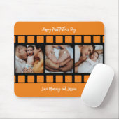 Eerste Vaderdag filmstrip Fotoraster Nieuwe vader Muismat (Met muis)