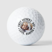 Eerste Vaderdag Foto Golfballen (Voorkant)