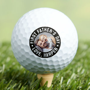 Eerste Vaderdag Foto Golfballen