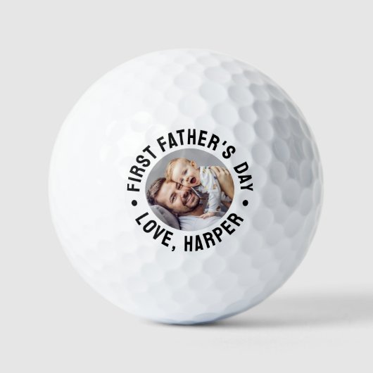 Eerste Vaderdag foto Golfballen (Voorkant)