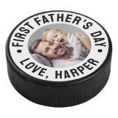 Eerste Vaderdag Foto Hockey Puck (3/4)
