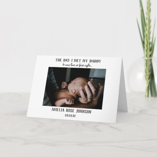 Eerste Vaderdag Foto Kaart (Voorkant)