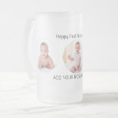 Eerste vaderdag foto matglas bierpul (Voorkant links)