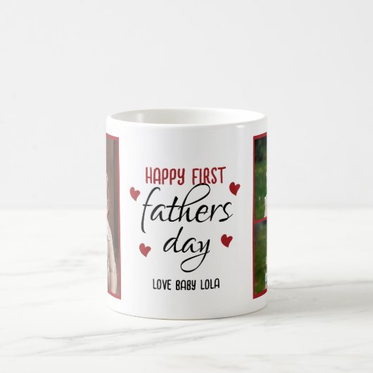 Eerste Vaderdag Foto Mok (Center)