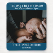 Eerste Vaderdag Foto Muismat (Voorkant)