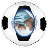 Eerste Vaderdag Foto Persoonlijk Voetbal (Gedraaid)