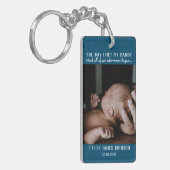 Eerste Vaderdag Foto Sleutelhanger (Voorkant Links)