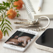 Eerste Vaderdag Foto Sleutelhanger (Voorkant Rechts)