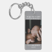 Eerste Vaderdag Foto Sleutelhanger (Voorkant Links)