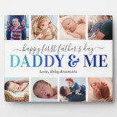Eerste Vaderdag Foto van papa en mij Fotoplaat (Voorkant)