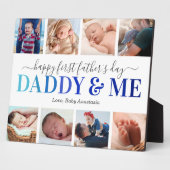 Eerste Vaderdag Foto van papa en mij Fotoplaat (Zijkant)