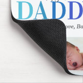 Eerste Vaderdag Foto van papa en mij Muismat (Hoek)