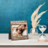 Eerste Vaderdag-fotobeeldscherm Rustisch hout Fotoplaat (Insitu)