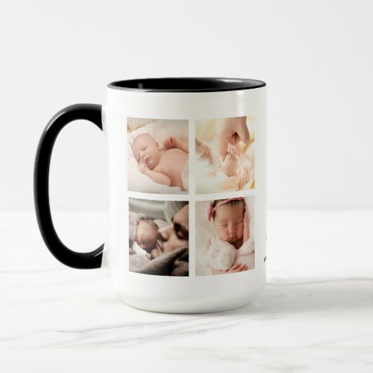 Eerste Vaderdag fotocollage | Dad Coffee Mok (Links)