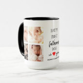 Eerste Vaderdag fotocollage | Dad Coffee Mok (Voorkant links)