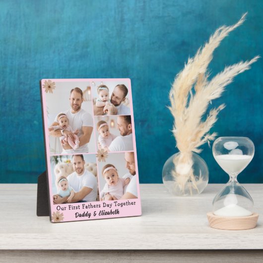 Eerste Vaderdag fotocollage Fotoplaat (Zijkant)
