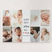 Eerste Vaderdag fotocollage | Papa-puzzel Legpuzzel (Horizontaal)