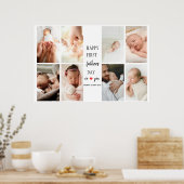 Eerste Vaderdag fotocollage | Poster voor papa (Keuken)