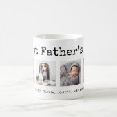 Eerste Vaderdag | Fotoraster op tekst voor schrijf Koffiemok (Center)