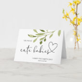 Eerste Vaderdag geschenken van vrouw voor nieuwe v Kaart (Gele Bloem)