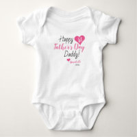 Eerste Vaderdag Gift Pink Baby Girl Dochter