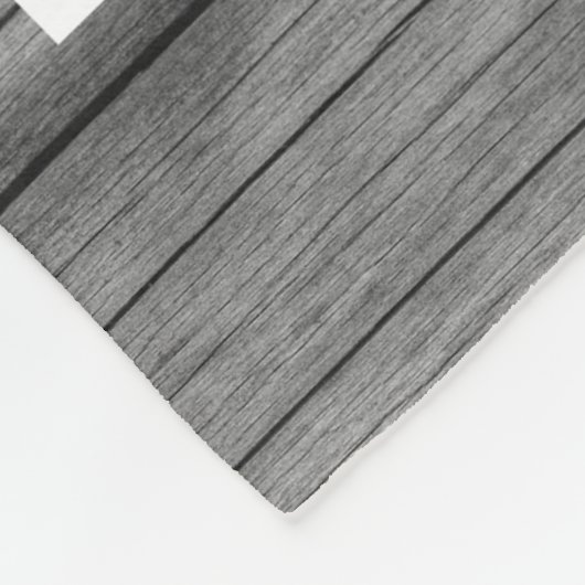 Eerste Vaderdag grijs hout 8 Foto collage   Fleece Deken (Hoek)