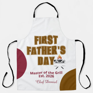 Eerste Vaderdag Grill Meester Est 2026 Nieuwe Vade Schort