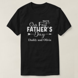 Eerste Vaderdag Heren Zwart T-shirt