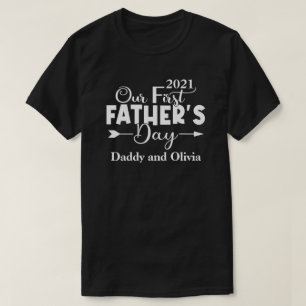 Eerste Vaderdag Heren Zwart T-shirt