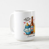 Eerste Vaderdag Herinneringsontwerp Koffiemok (Voorkant links)