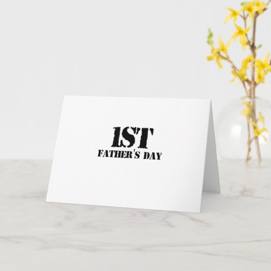 Eerste Vaderdag Kaart (Gele Bloem)