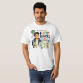 Eerste Vaderdag - Kies je maat  T-shirt (Voorkant volledig)