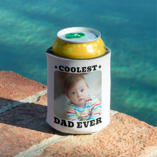 Eerste Vaderdag Koelste Papa Ooit Baby Foto Cool Blikjeskoeler