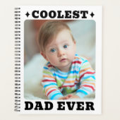 Eerste Vaderdag Koelste Papa Ooit Baby Foto Cool Planner (Voorkant)