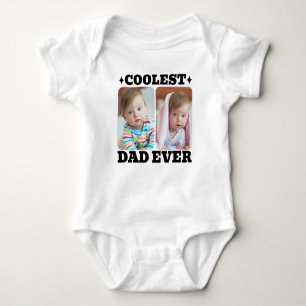 Eerste Vaderdag Koelste Papa Ooit Baby Foto Cool Romper