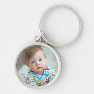 Eerste Vaderdag Koelste Papa Ooit Baby Foto Cool Sleutelhanger