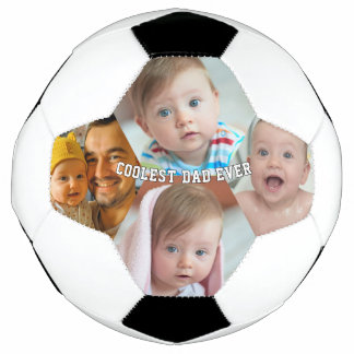 Eerste Vaderdag Koelste Papa Ooit Baby Foto Koel Voetbal