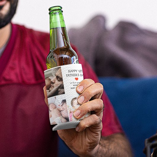 Eerste Vaderdag | Kute fotocollage Blikjeskoeler