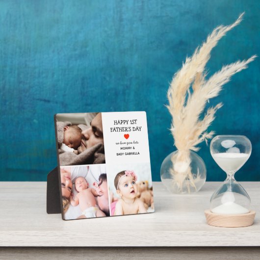 Eerste Vaderdag | Kute fotocollage Fotoplaat (Insitu)