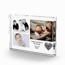 Eerste vaderdag liefde je vaders fotoblok