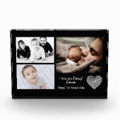 Eerste Vaderdag Love You Daddy Modern Simpel Fotoblokken (Voorkant)