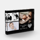 Eerste Vaderdag Love You Daddy Modern Simpel Fotoblokken (Links)