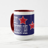 Eerste vaderdag Mok ontwerp - Voeg je eigen datum  (Voorkant links)