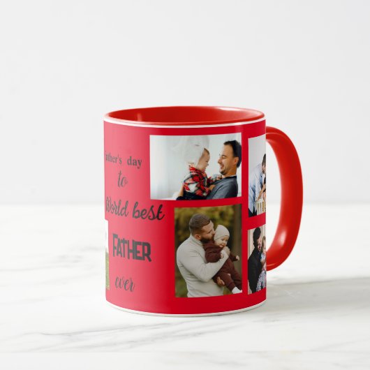 Eerste vaderdag naar Wereld beste vader Mok (Voorkant rechts)