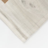 Eerste Vaderdag Natural Wood 8 Foto Collage  Fleece Deken (Hoek)