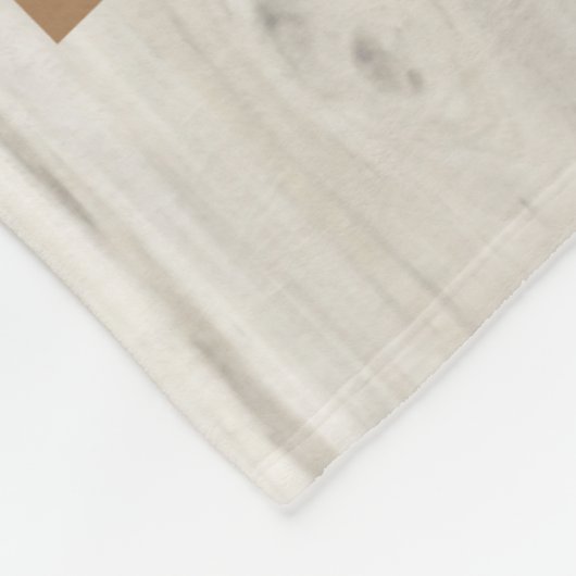 Eerste Vaderdag Natural Wood 8 Foto Collage  Fleece Deken (Hoek)